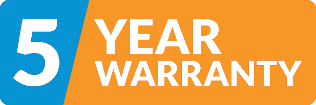 5 year warranty
