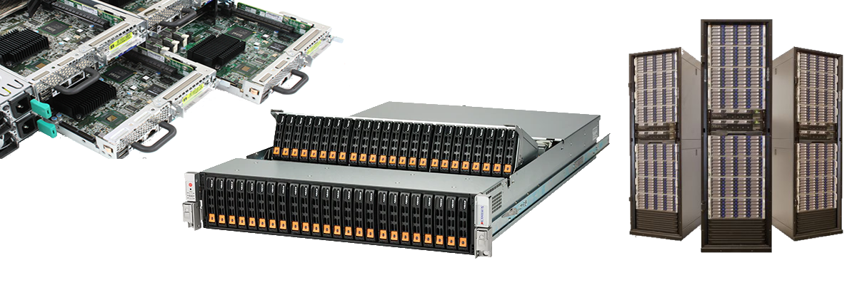 left header server and storage infrastructure